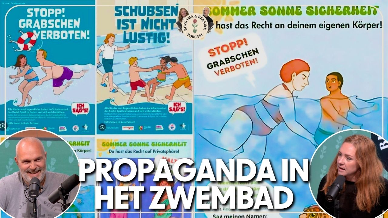 Wie grijpt wie? Duitse zwembadaffiches op z’n kop | Bergsma &amp; Bennink #3